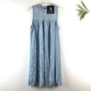 Miss Chievous Halter Lace dress blue Size M